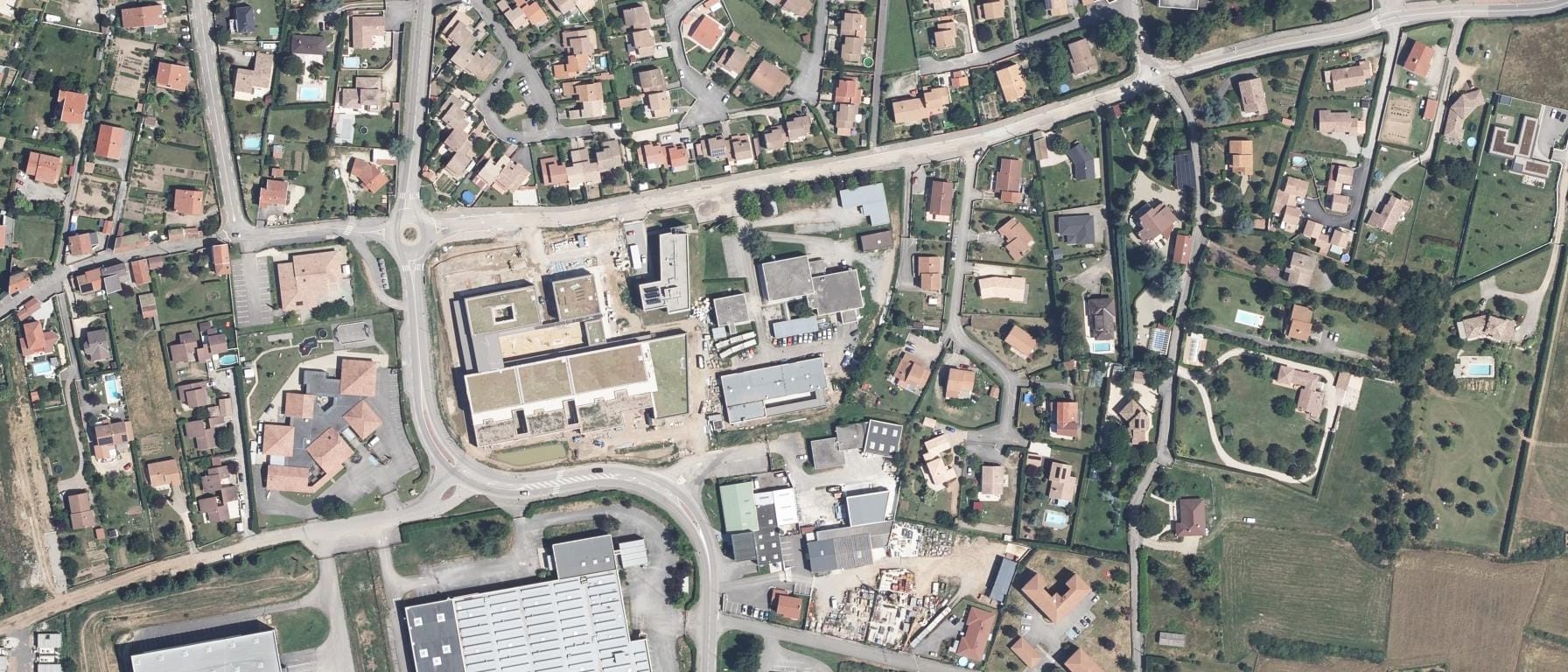 Vue aérienne de CFA ARDECHE NORD