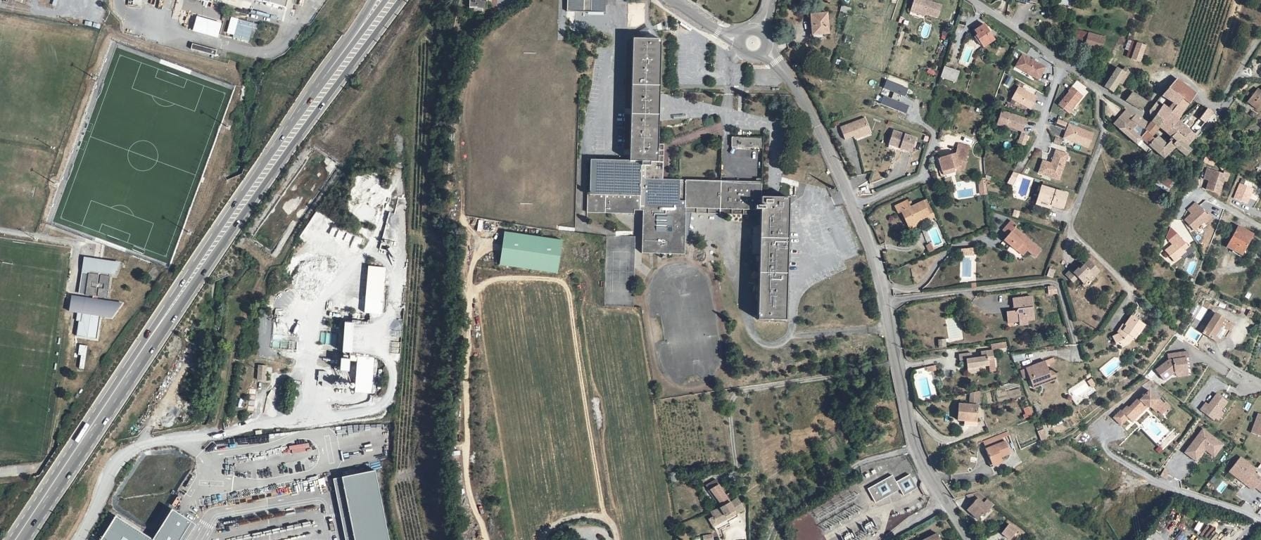 Vue aérienne de Lycée agricole Olivier De Serres