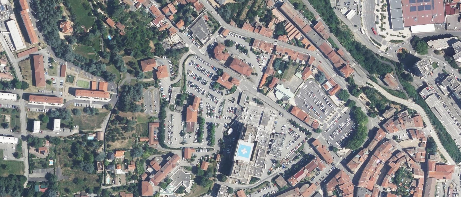 Vue aérienne de IFSI CH Ardèche Nord