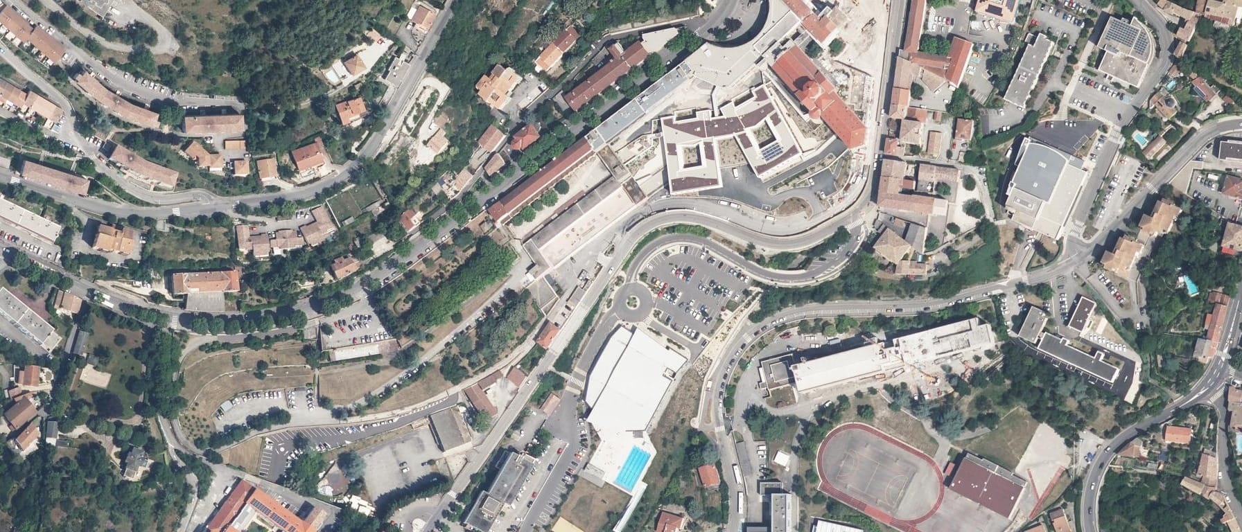 Vue aérienne de IFSI Sainte Marie Privas