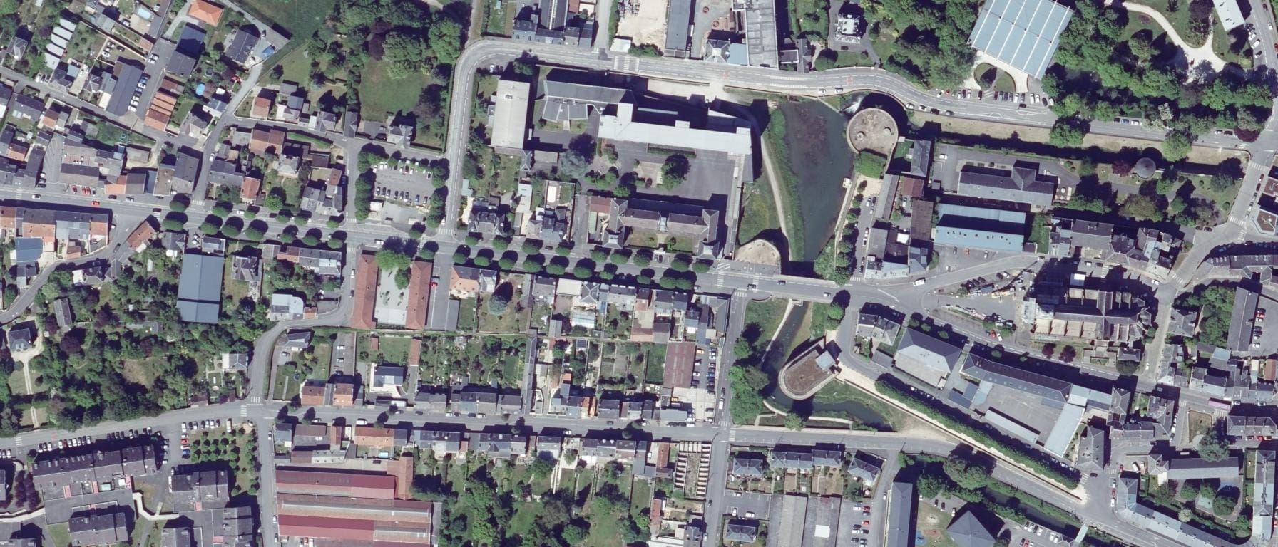 Vue aérienne de Lycée Monge