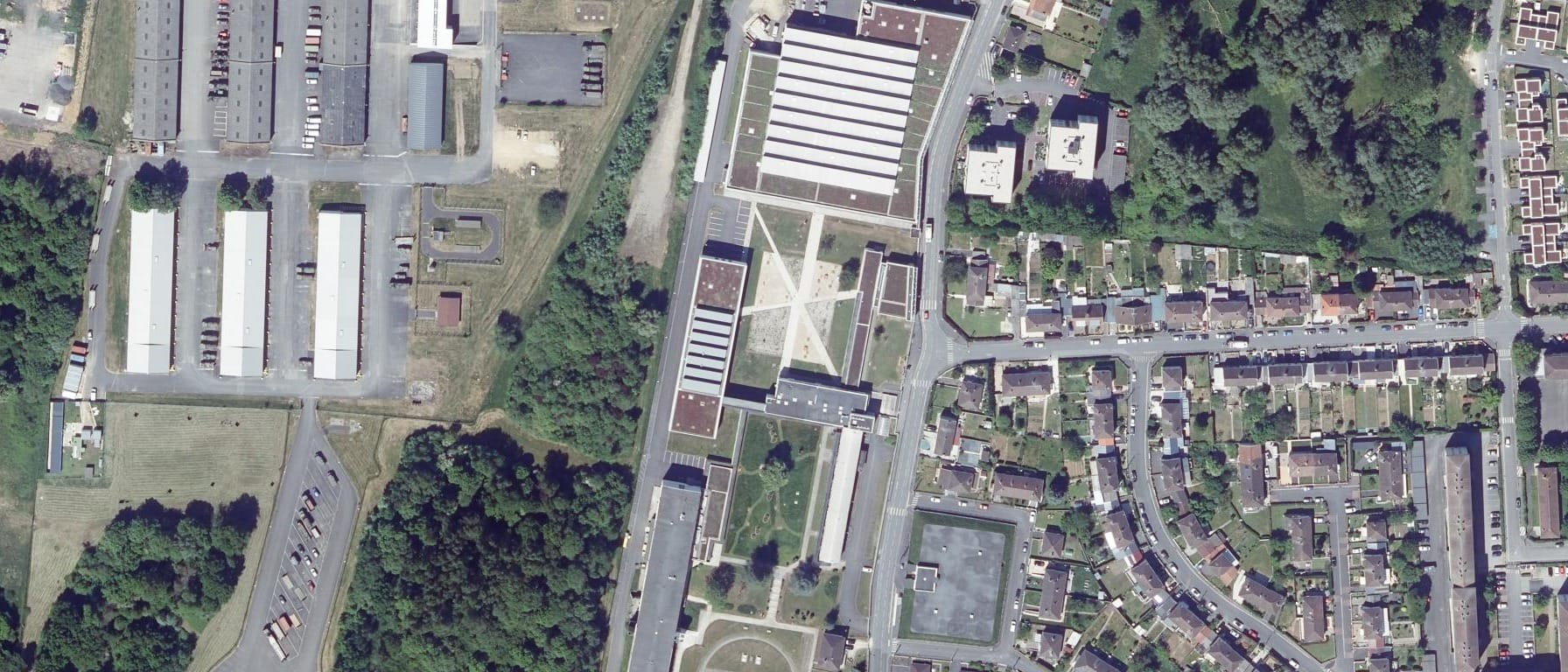 Vue aérienne de Lycée professionnel Charles de Gonzague