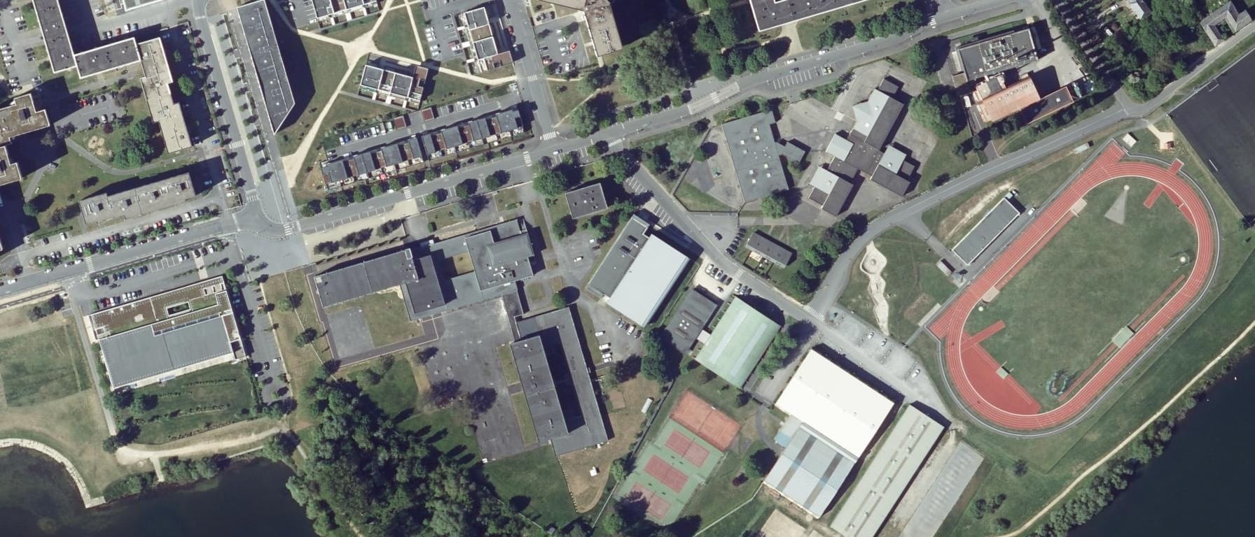 Vue aérienne de Lycée Pierre Bayle