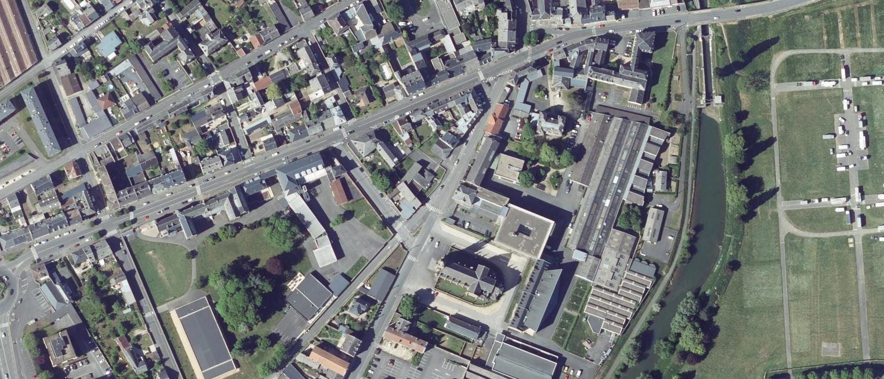 Vue aérienne de Lycée professionnel des Métiers Jean-Baptiste Clément