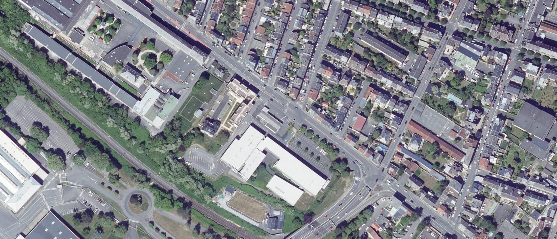 Vue aérienne de CFA de l'Industrie des Ardennes