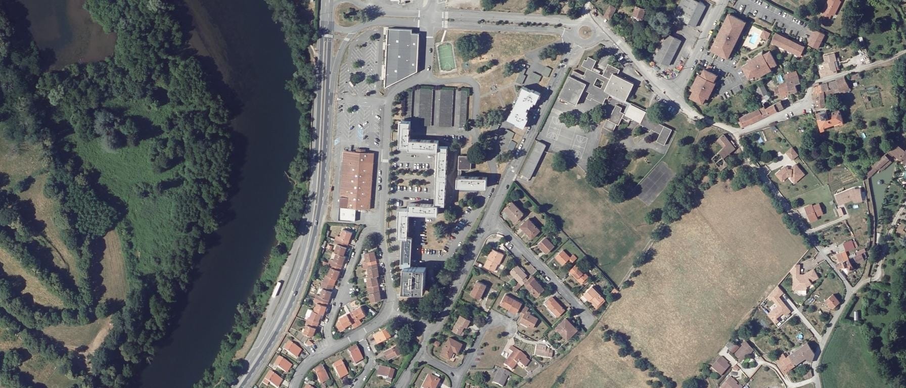 Vue aérienne de Lycée professionnel Jean Durroux