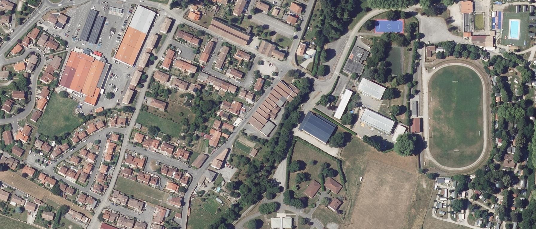 Vue aérienne de Lycée professionnel Joseph Marie Jacquard