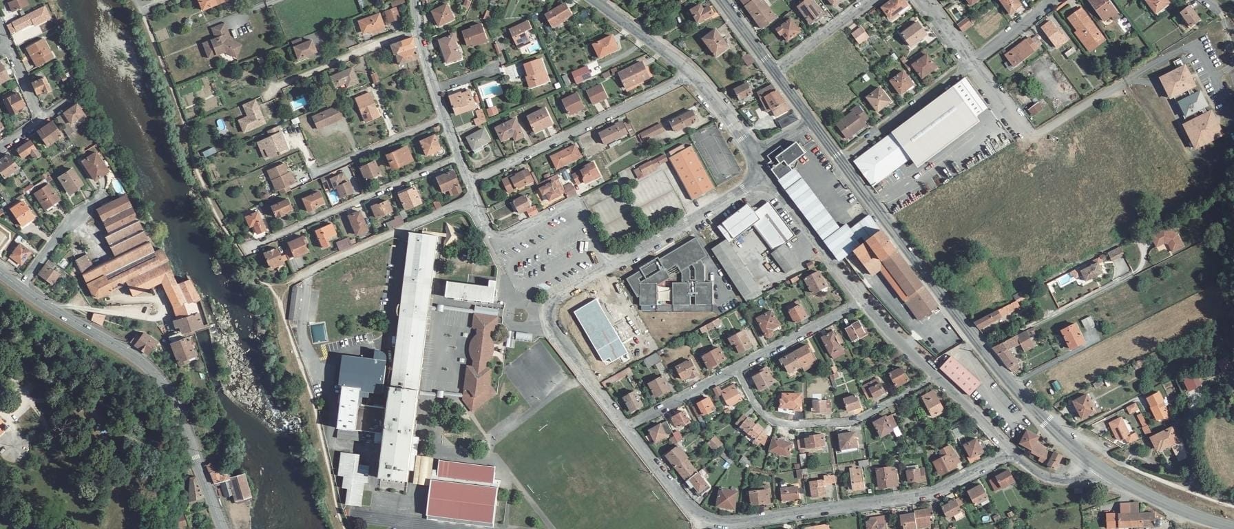 Vue aérienne de Lycée du Couserans