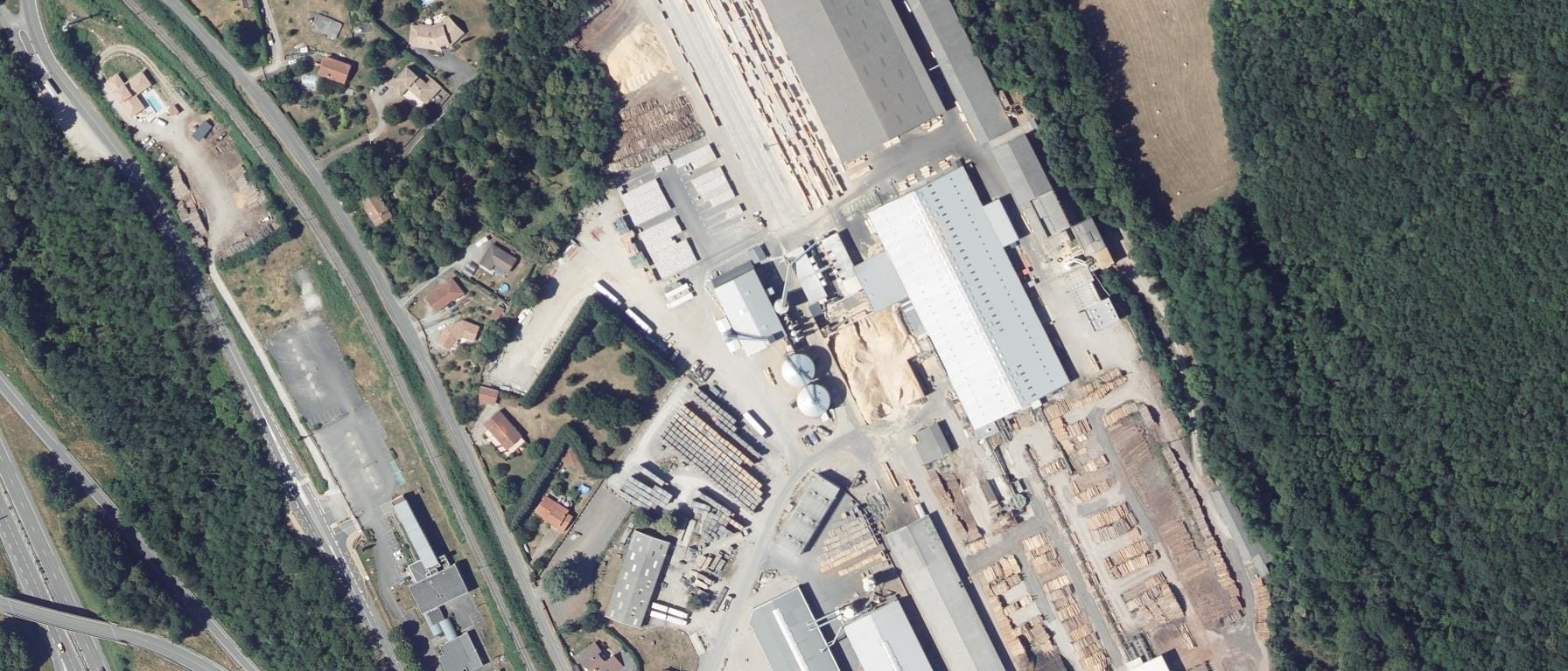 Vue aérienne de SITE DE FORMATION D'APPRENTIS PURPLE CAMPUS FOIX ST PAUL DE JARRAT