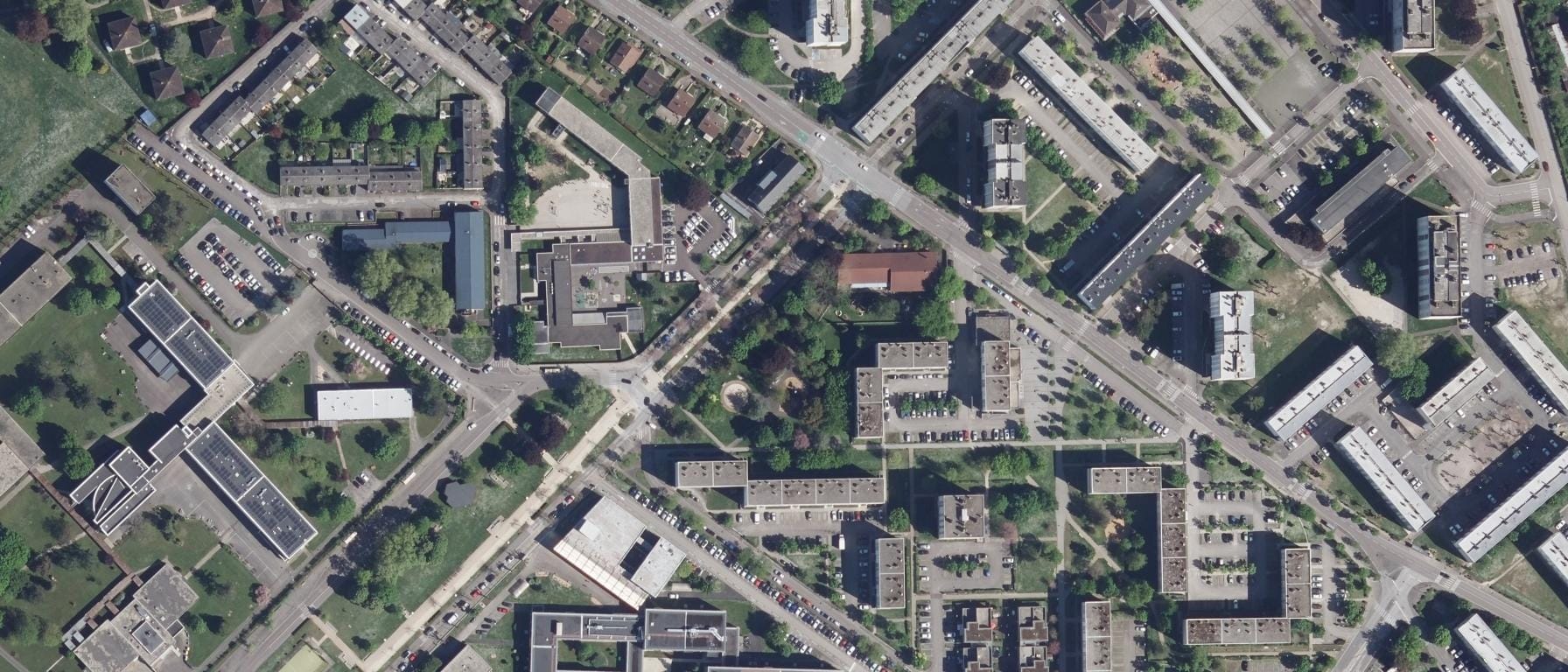 Vue aérienne de Iut De Troyes