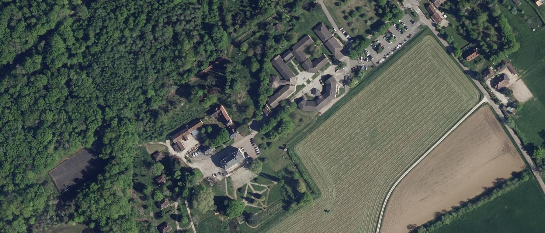 Vue aérienne de Lycée agricole Forestier de Crogny
