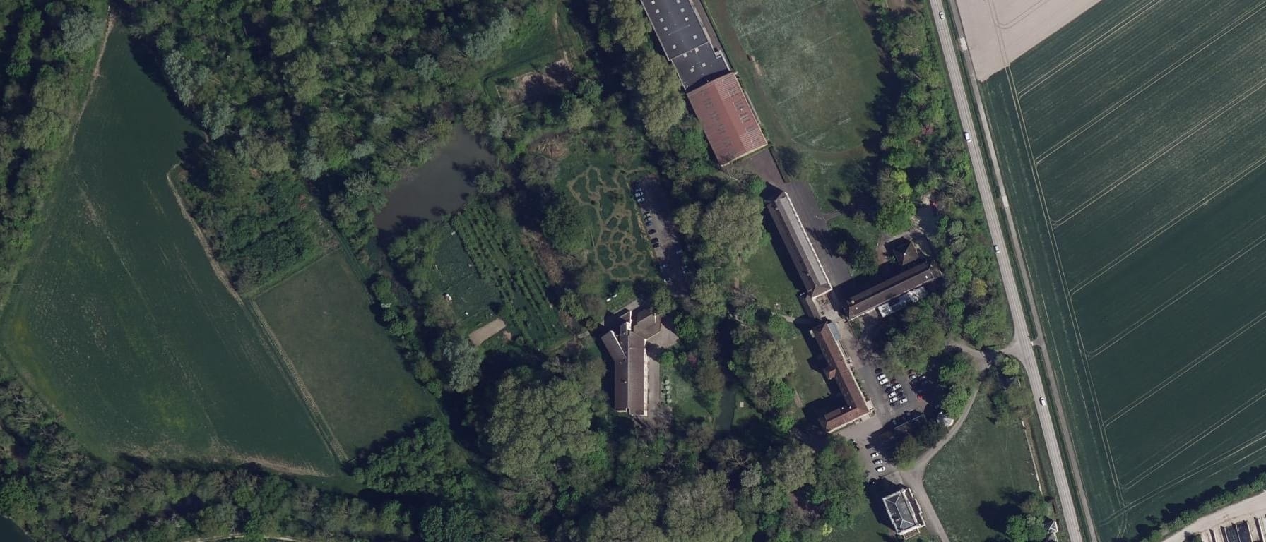 Vue aérienne de Lycée agricole Sainte Maure