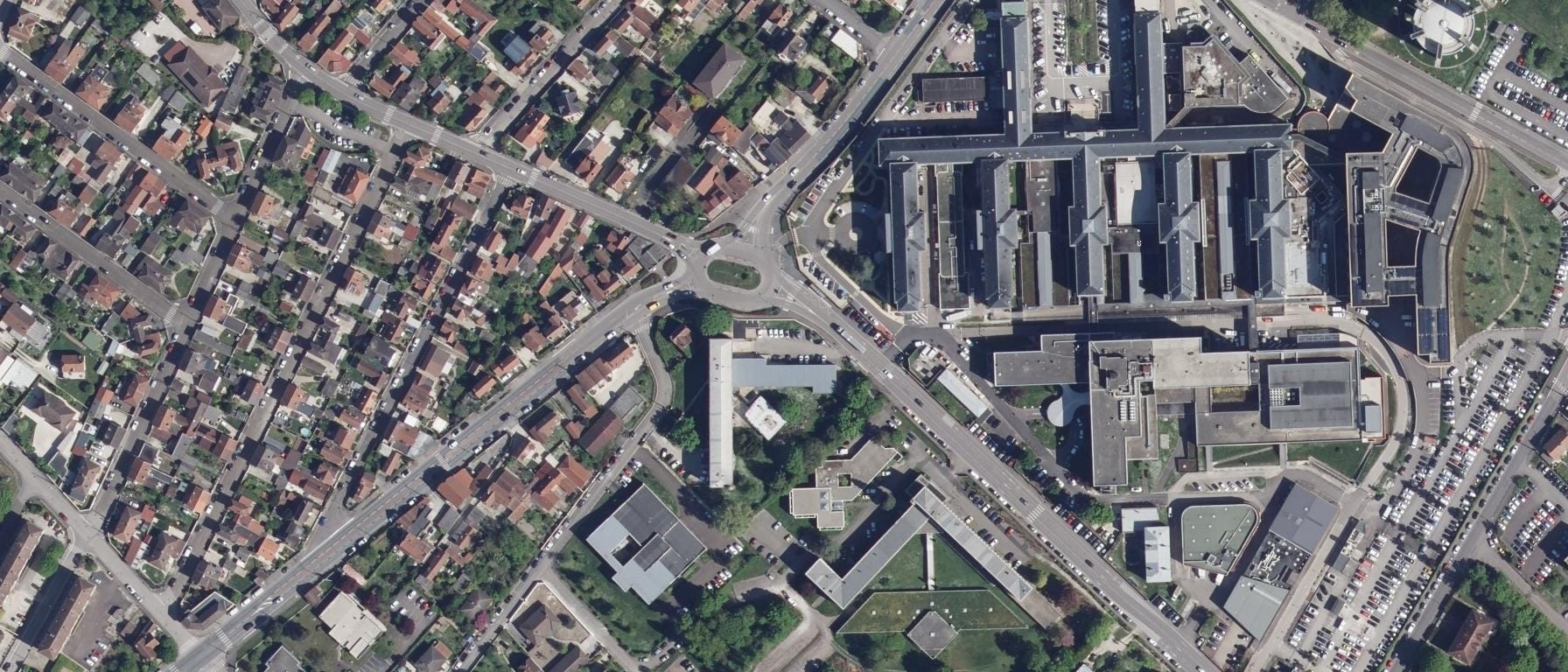 Vue aérienne de IFSI Troyes