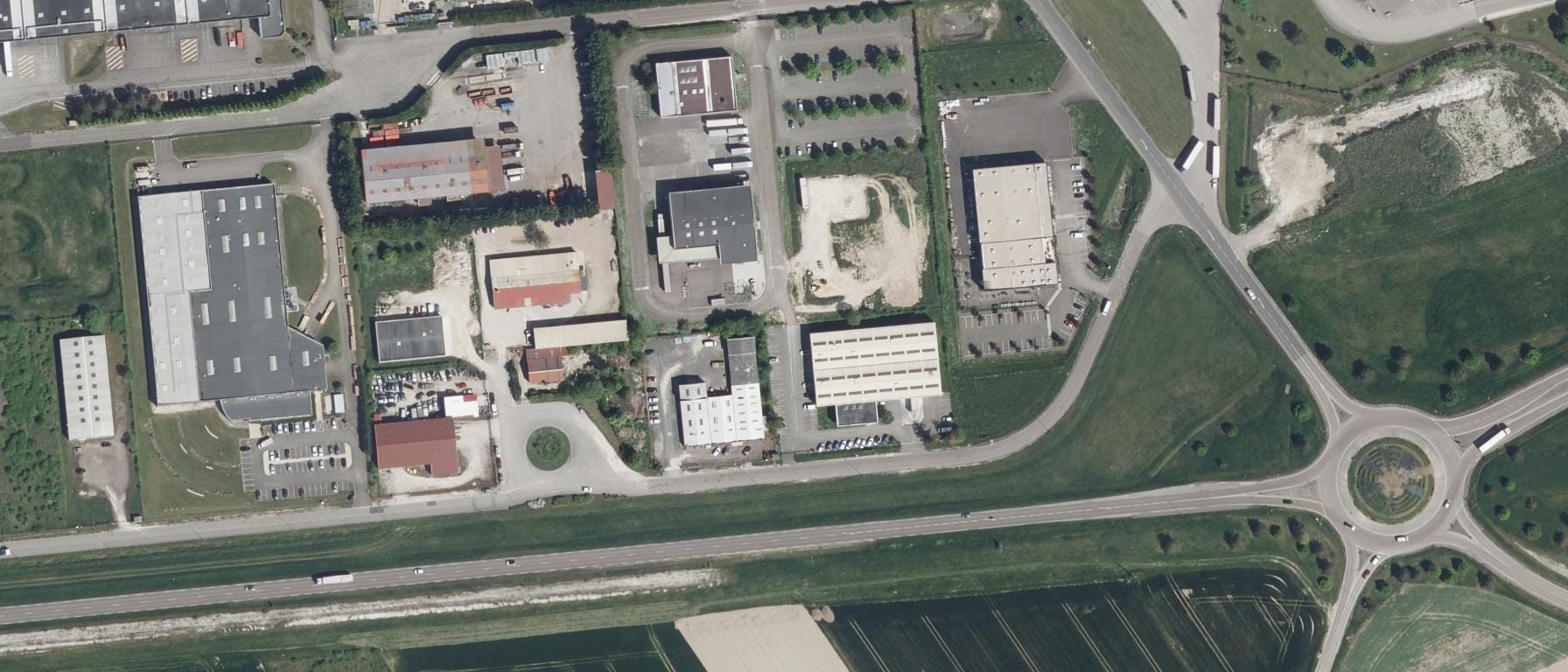 Vue aérienne de CFA AFTRAL transport et logistique