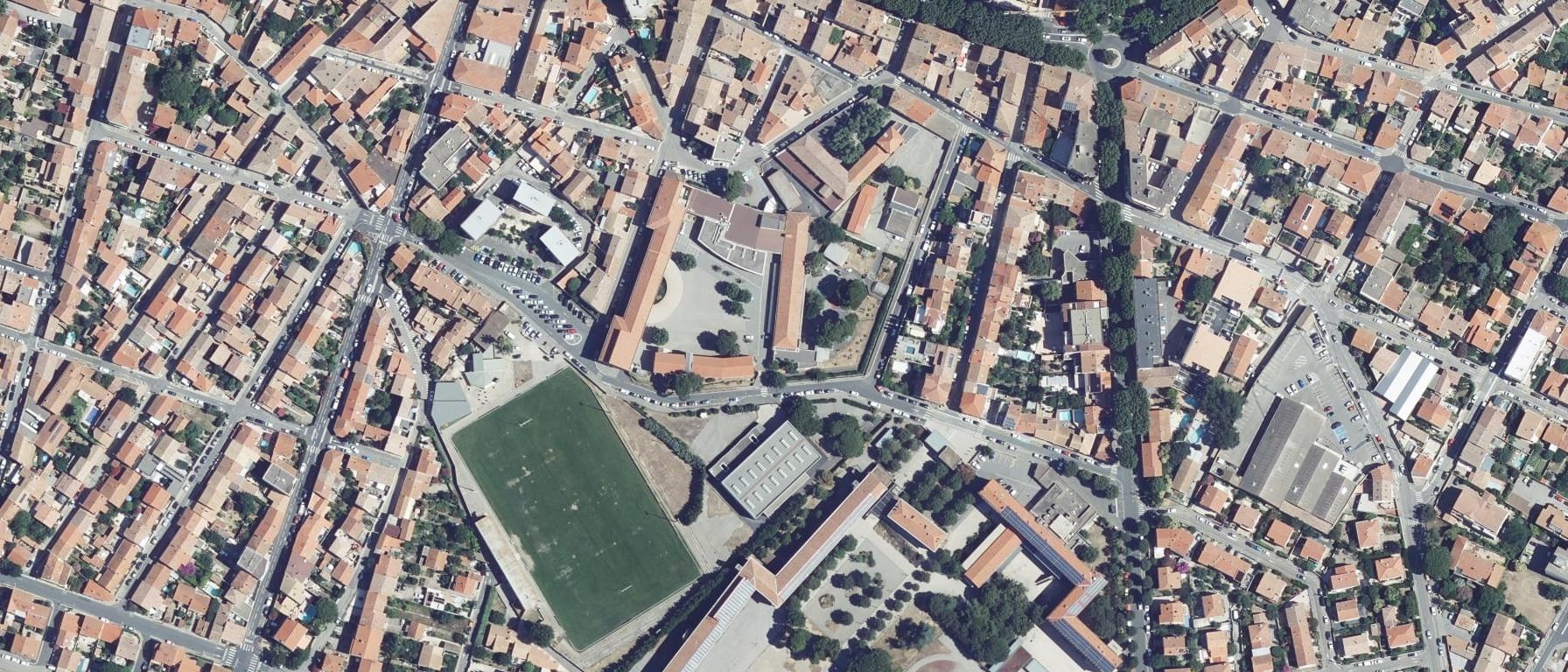 Vue aérienne de Lycée Docteur Lacroix