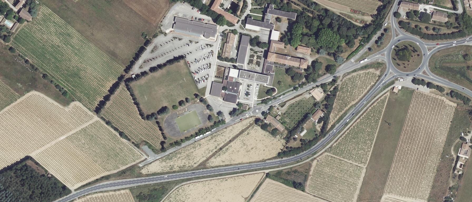 Vue aérienne de Lycée agricole Charlemagne