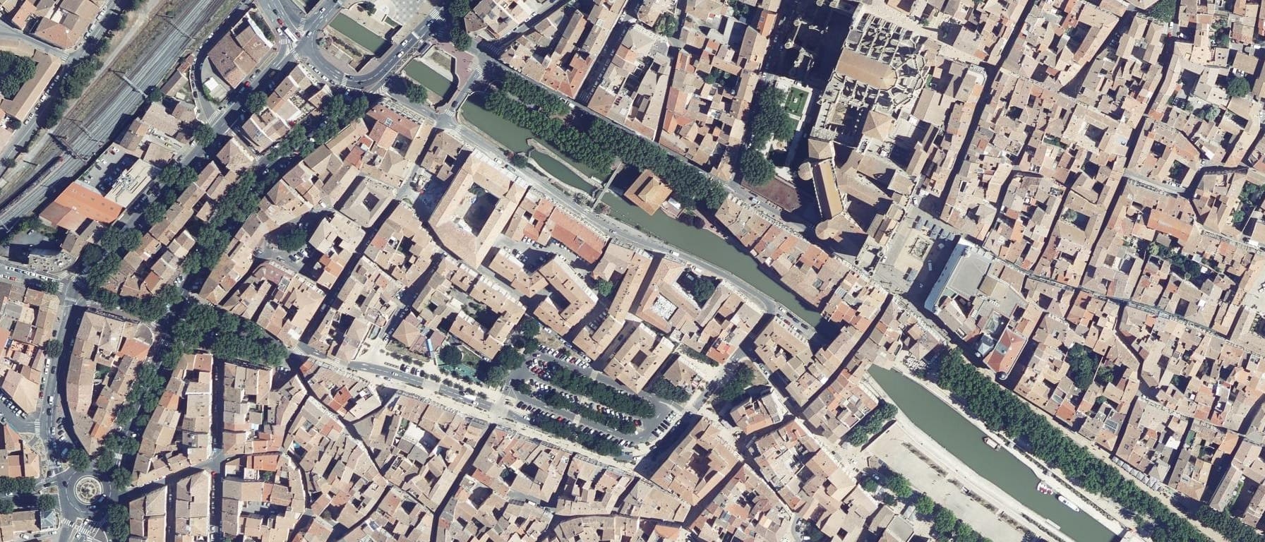 Vue aérienne de IFSI CH Narbonne