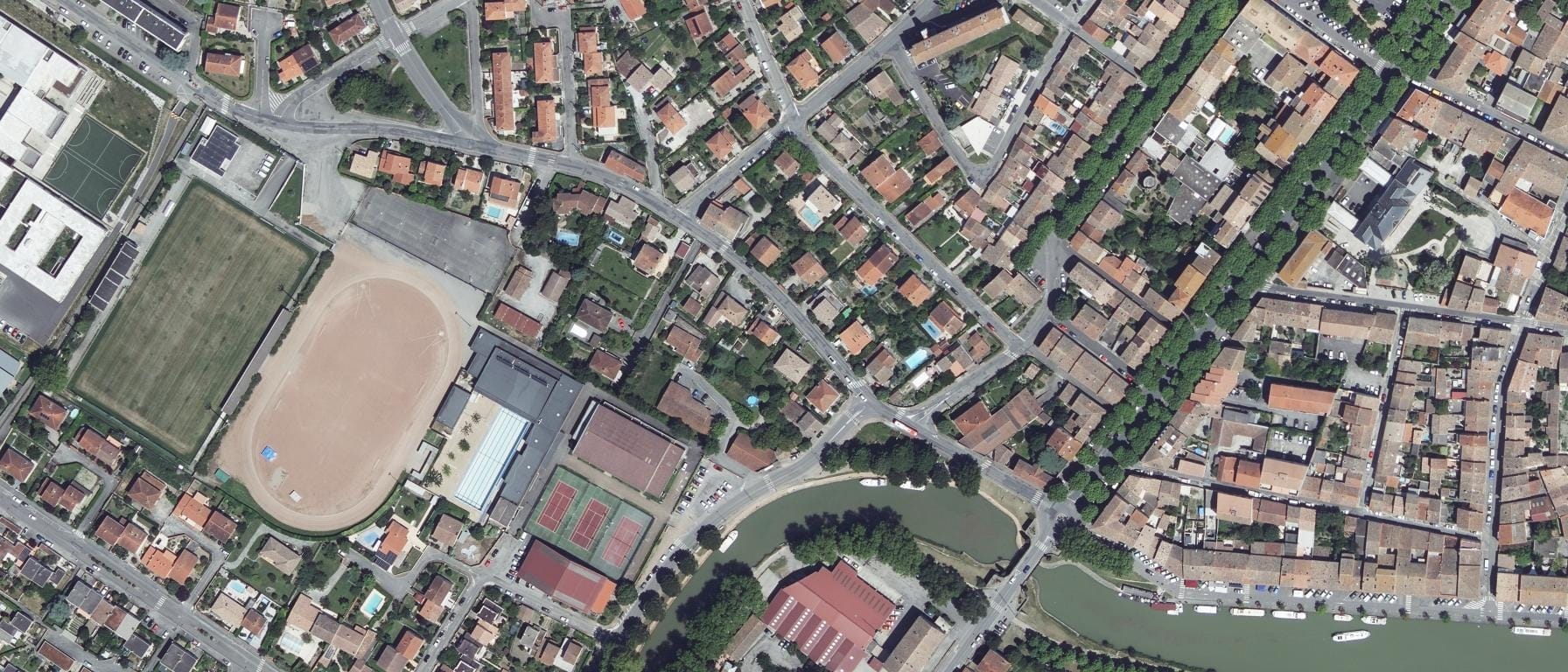 Vue aérienne de CFPPA de Castelnaudary
