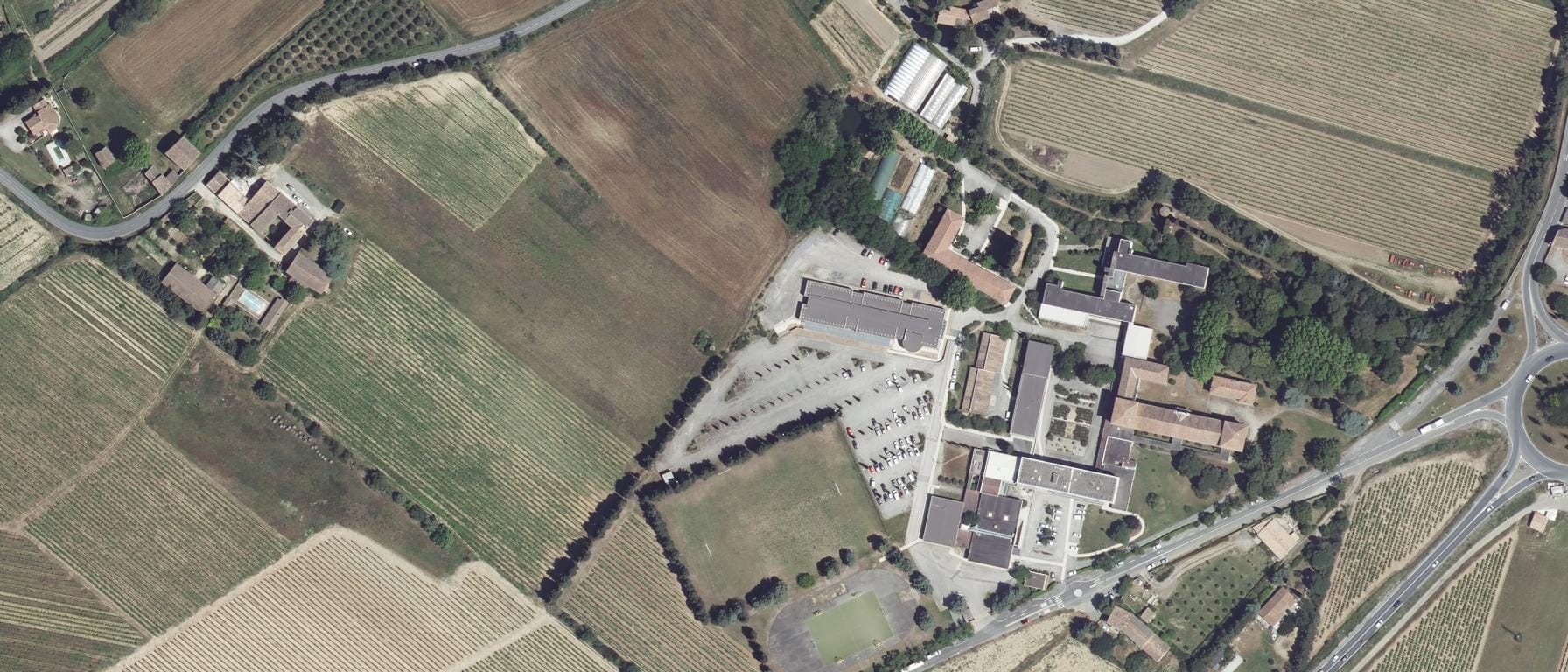 Vue aérienne de CFA Aude Antenne de Carcassonne