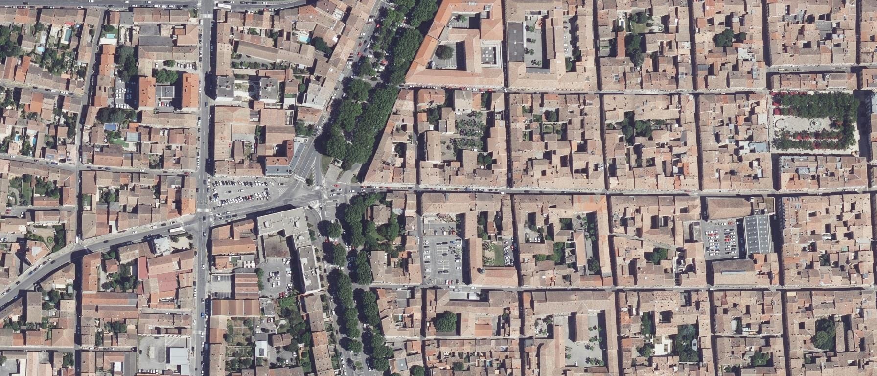 Vue aérienne de I.U.T de Perpignan (Site de Carcassonne)