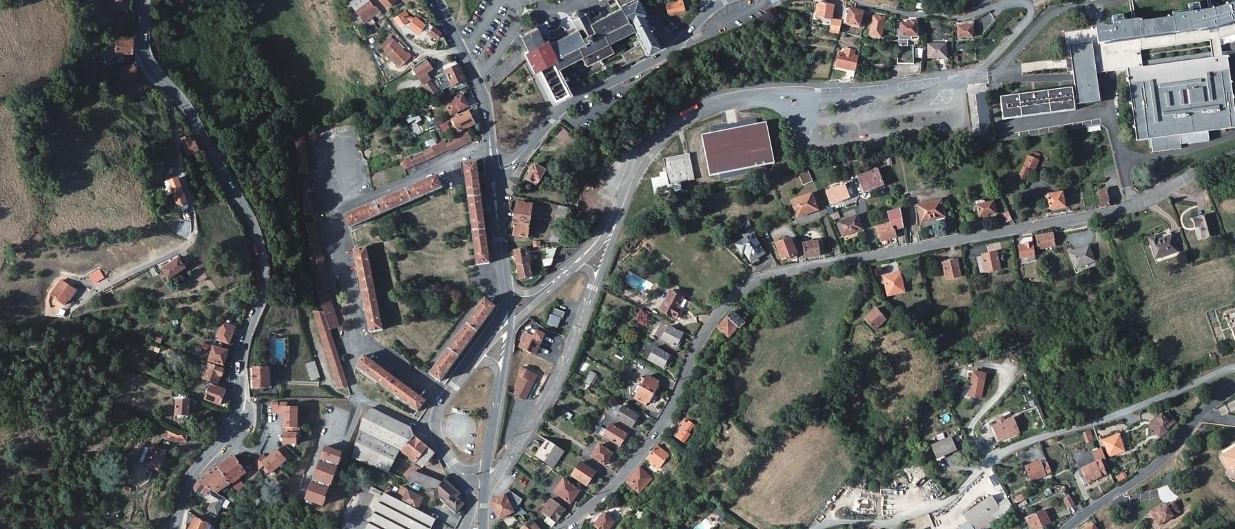 Vue aérienne de Lycée La Découverte - CFA Public Education Nationale