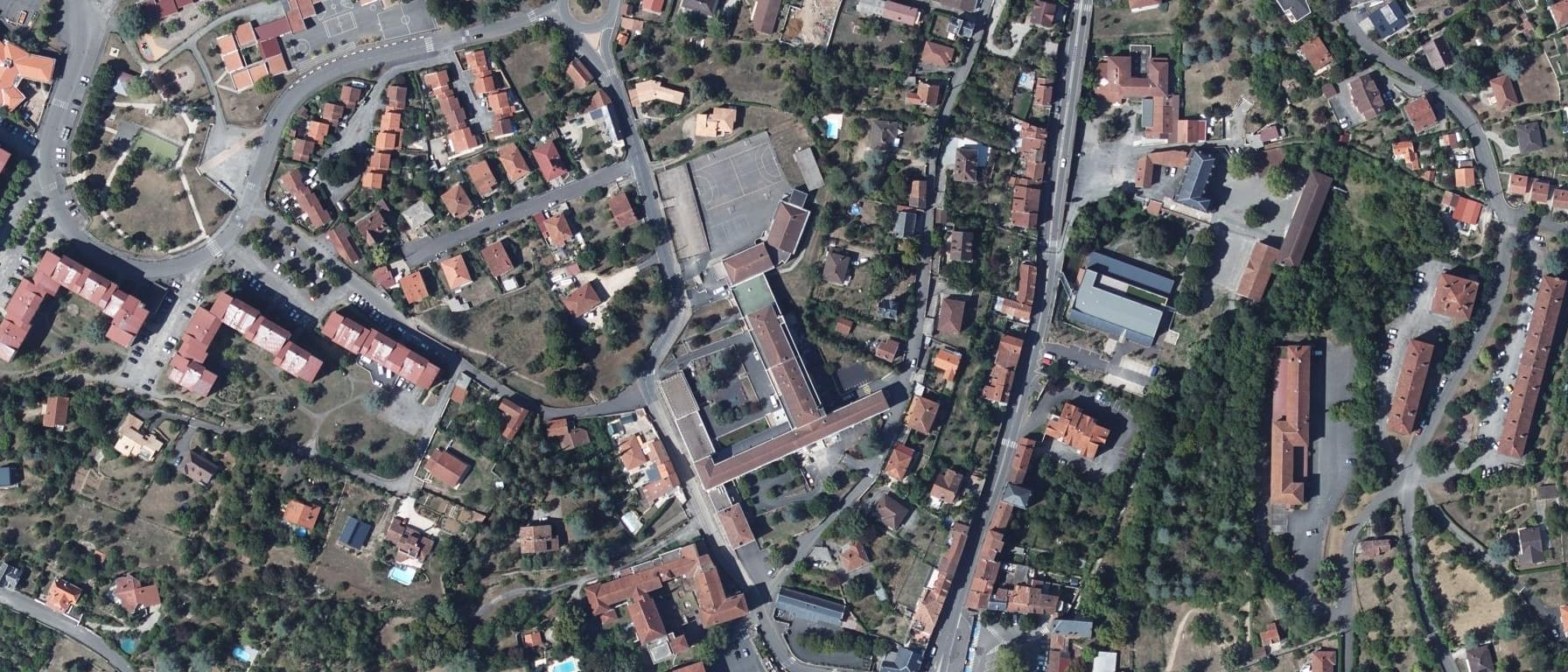 Vue aérienne de Lycée professionnel Raymond Savignac - CFA Public Education Nationale