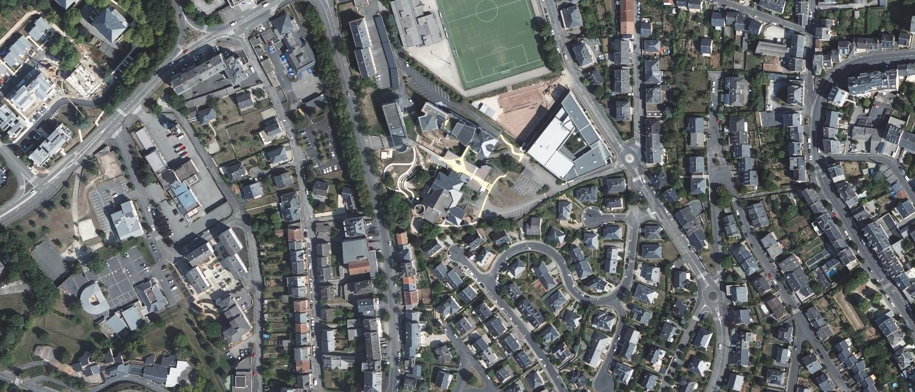 Vue aérienne de I.U.T de Rodez