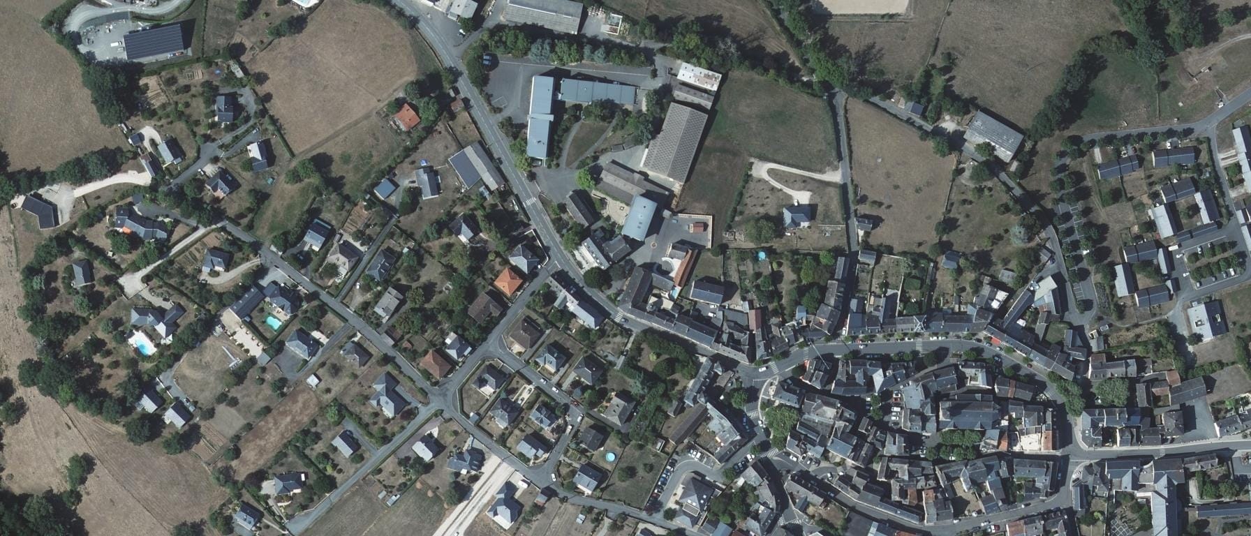 Vue aérienne de L.P.A.H de Rignac