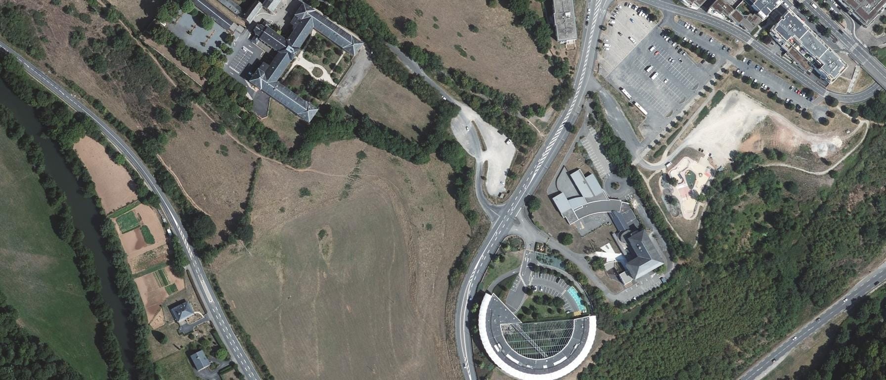 Vue aérienne de Lycée Charles Carnus