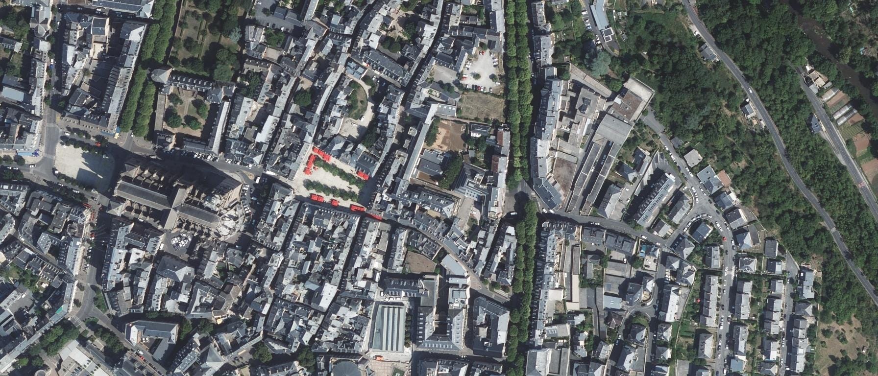 Vue aérienne de SITE DE FORMATION D'APPRENTIS PURPLE CAMPUS RODEZ