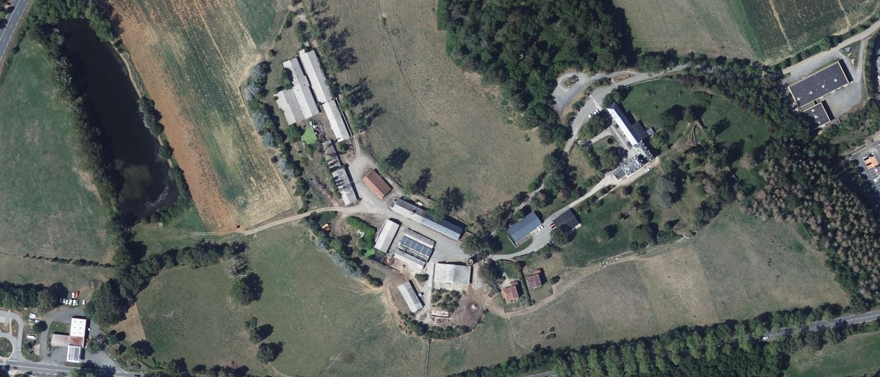 Vue aérienne de Bernussou pôle formation