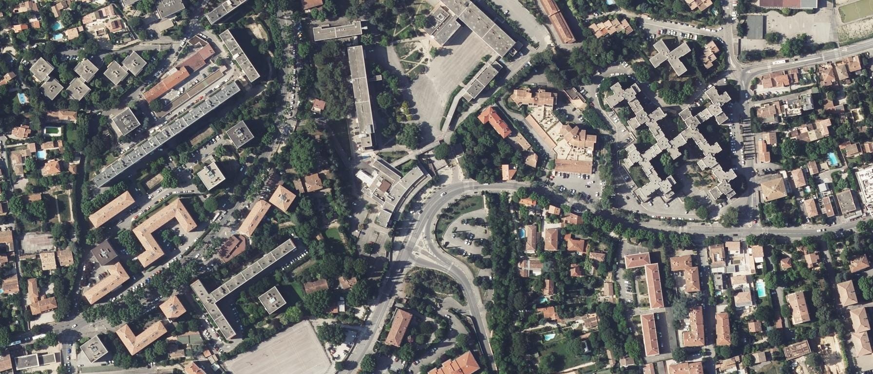 Vue aérienne de Lycée Paul Cezanne