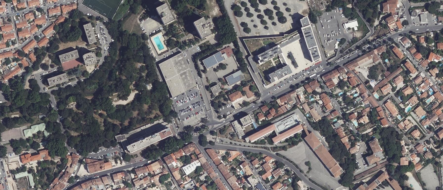 Vue aérienne de Lycée Marcel Pagnol