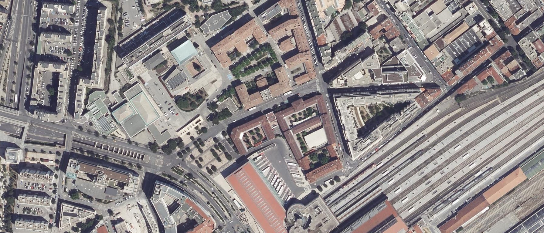 Vue aérienne de Lycée Victor Hugo