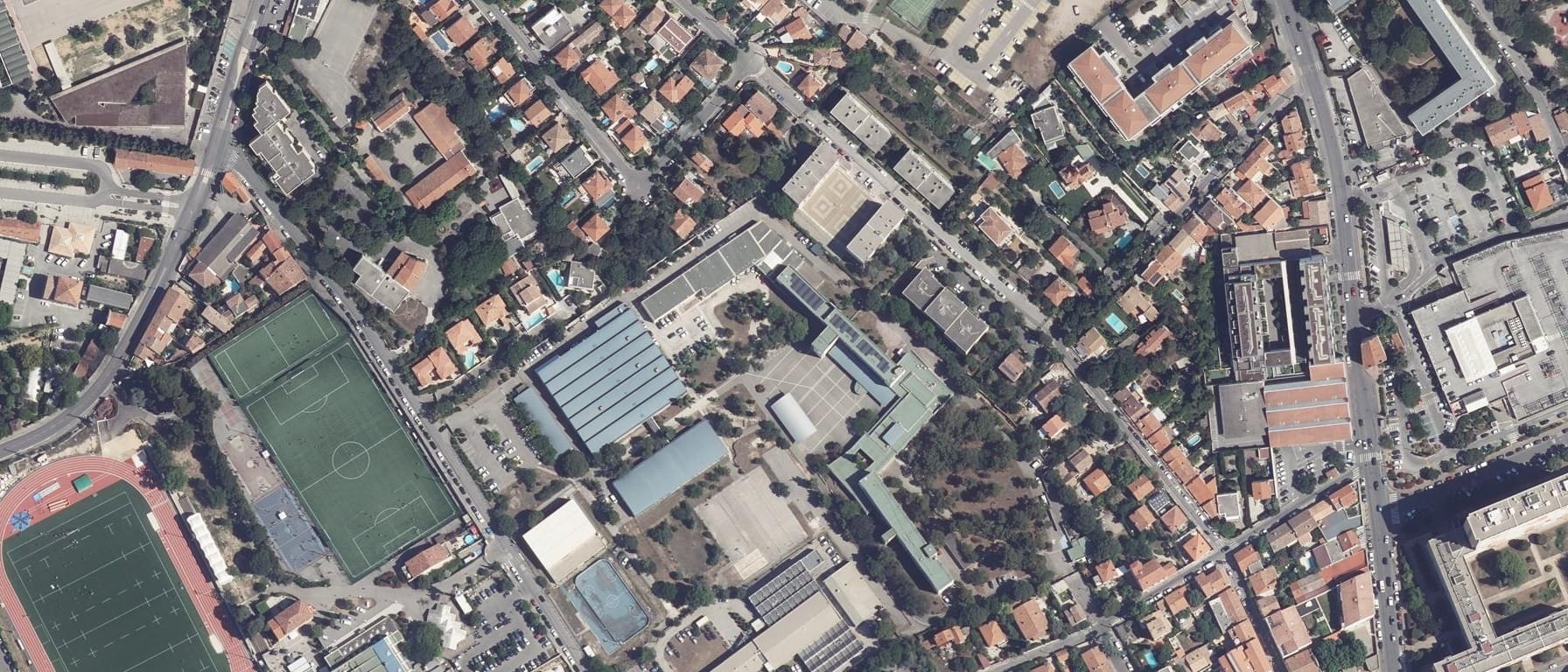 Vue aérienne de Lycée professionnel Frederic Mistral