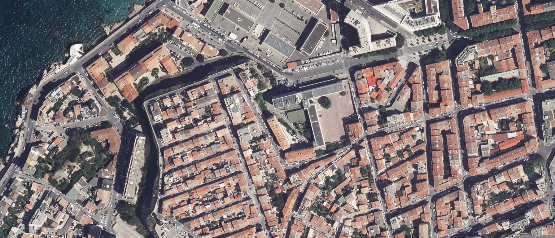 Vue aérienne de GRETA-CFA MARSEILLE MEDITERRANEE - Lycée professionnel Colbert