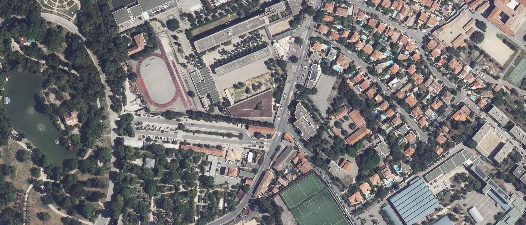 Vue aérienne de Lycée Honore Daumier