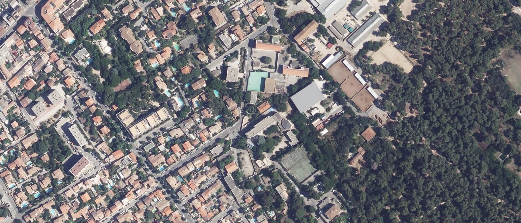 Vue aérienne de IRTS PACA CORSE (Marseille  8e  Arrondissement - 13)