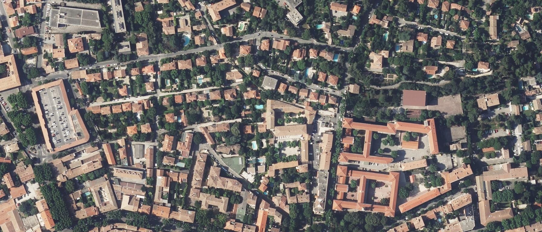 Vue aérienne de Lycée St Eloi