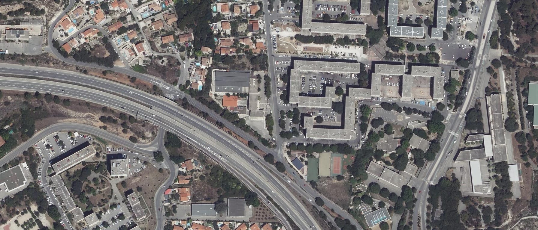 Vue aérienne de Lycée professionnel de St Henri