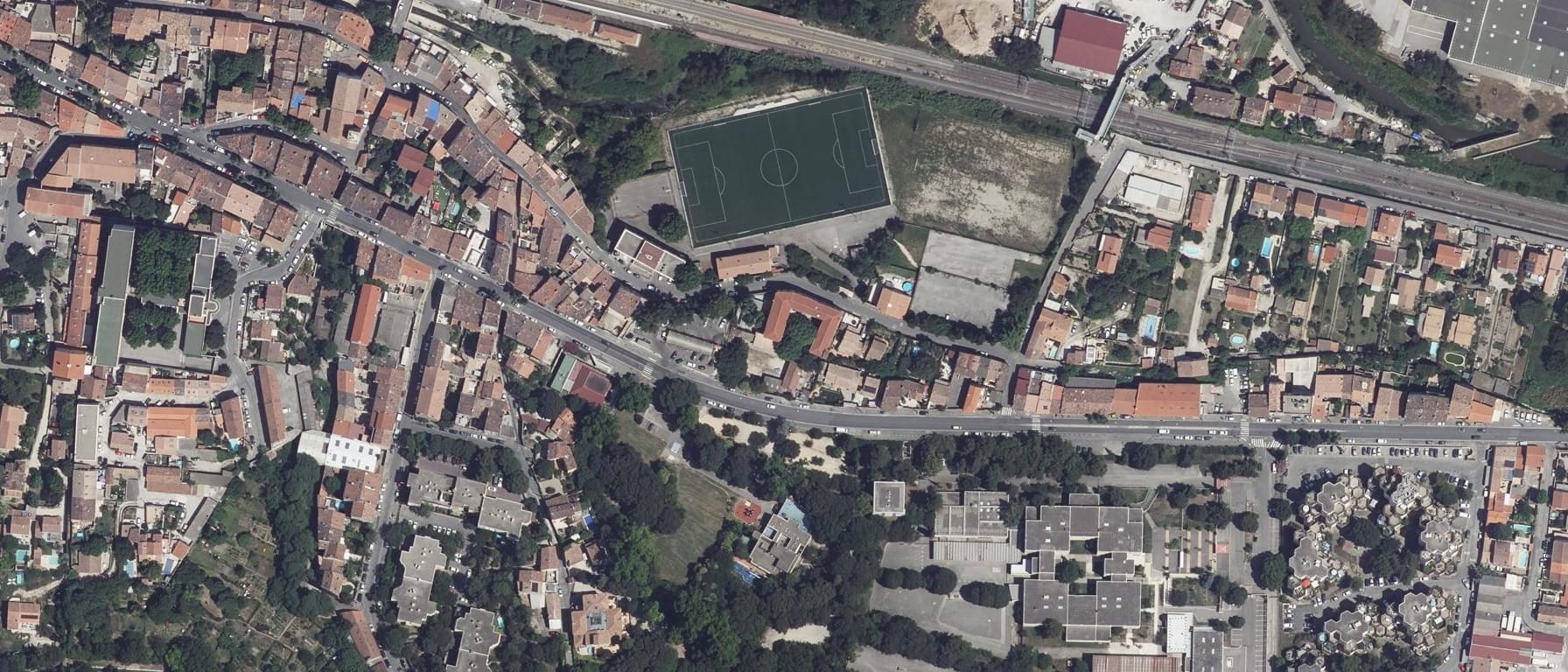 Vue aérienne de Lycée Modele Electronique