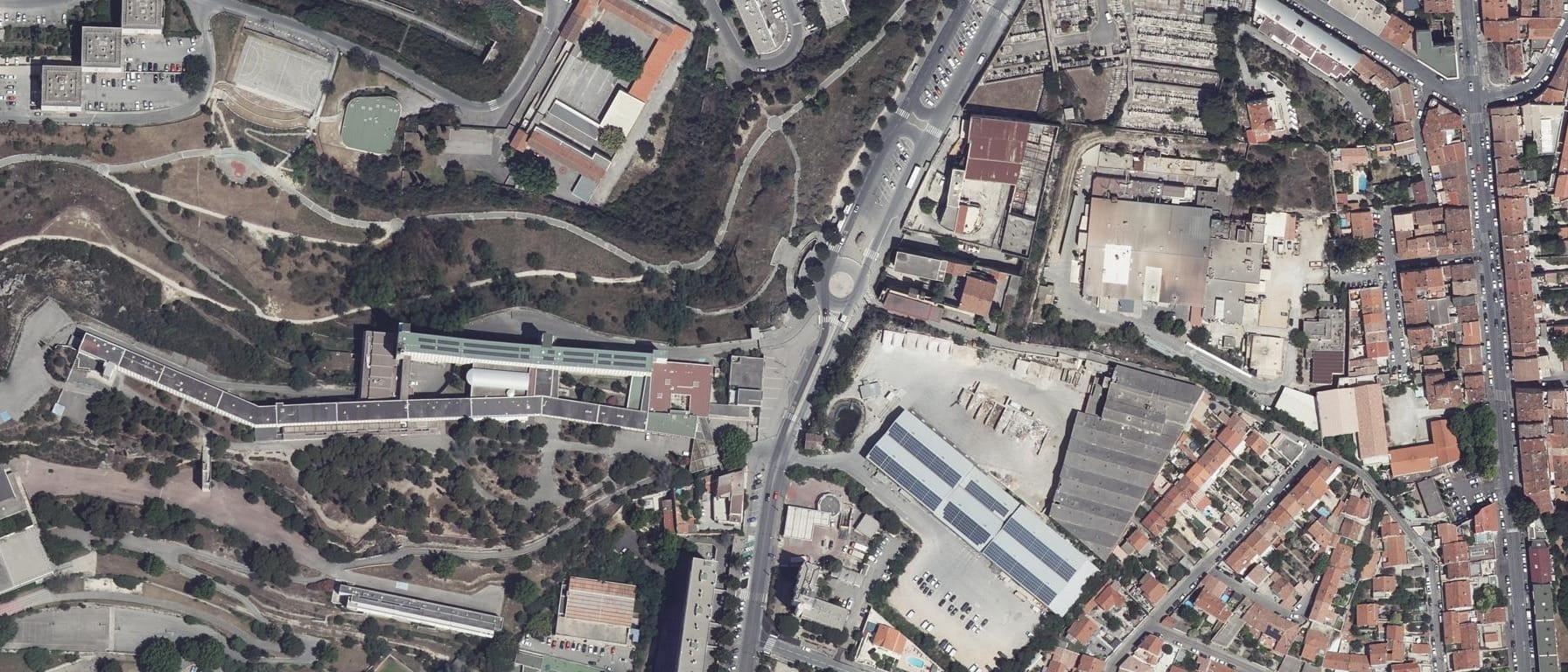 Vue aérienne de Lycée professionnel La Calade