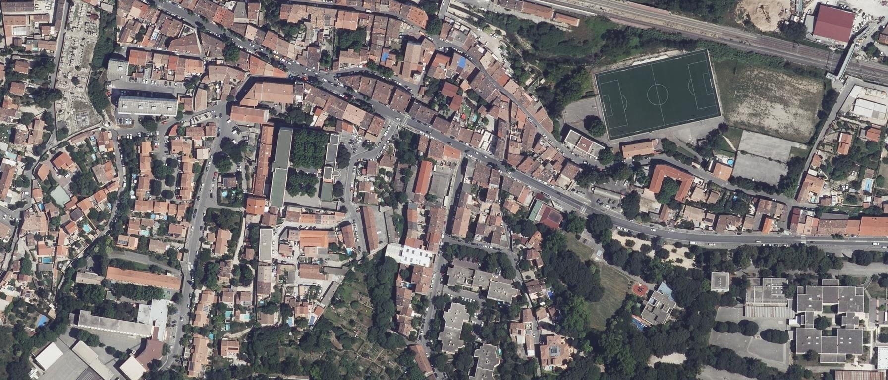 Vue aérienne de Lycée technologique privé Chimie et Biologie La Forbine