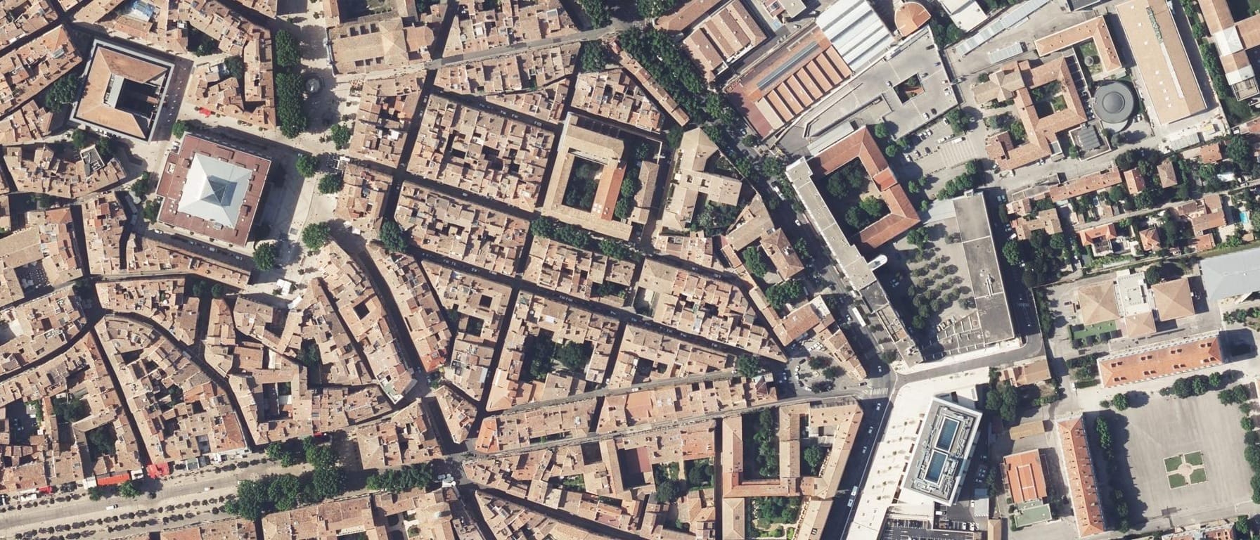 Vue aérienne de Lycée SACRE COEUR (Aix-en-Provence - 13)