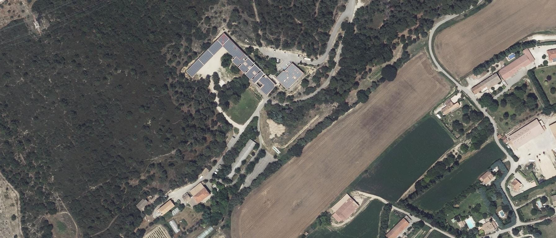 Vue aérienne de MFREO de Lambesc
