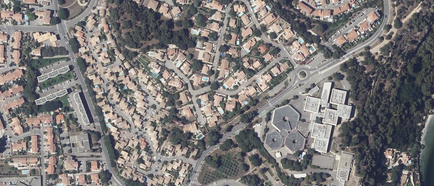 Vue aérienne de GRETA - CFA PROVENCE - Lycée professionnel Pierre Latecoere