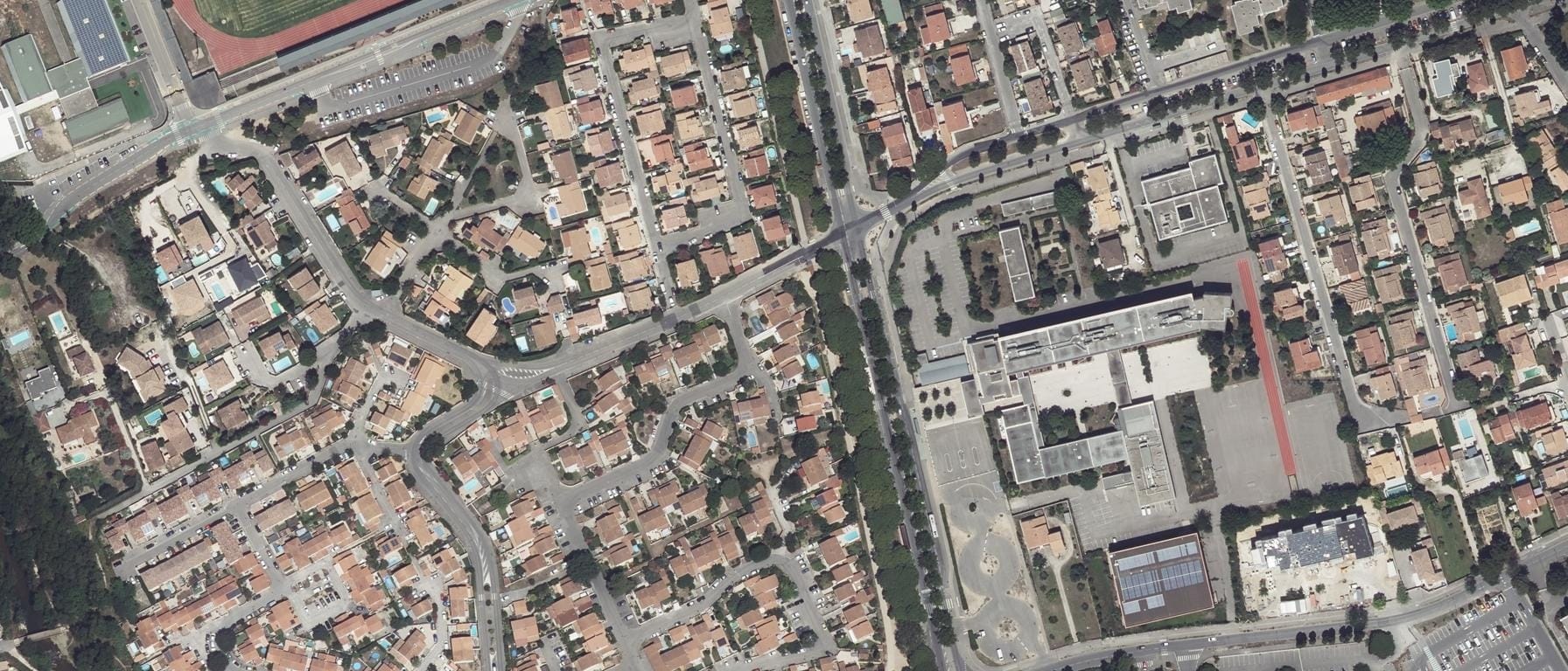 Vue aérienne de GRETA-CFA Provence - Lycée Maurice Genevoix