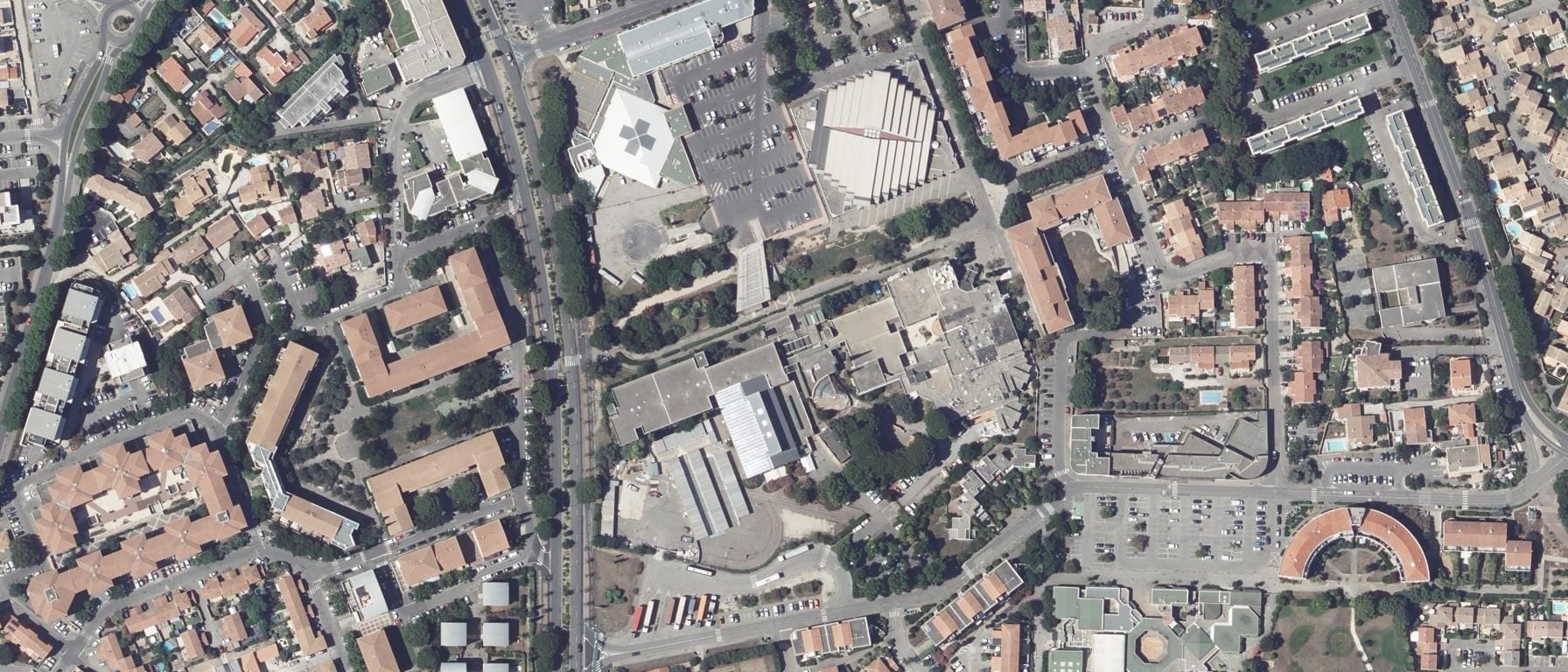 Vue aérienne de Lycée Arthur Rimbaud