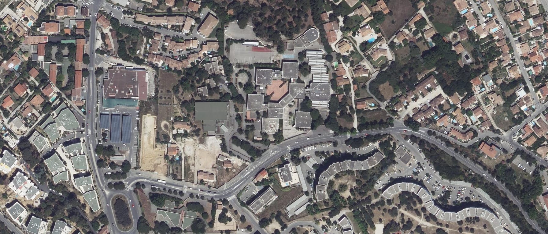 Vue aérienne de Lycée Antonin Artaud