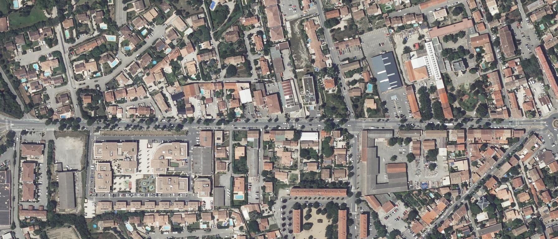 Vue aérienne de Lycée St Jean